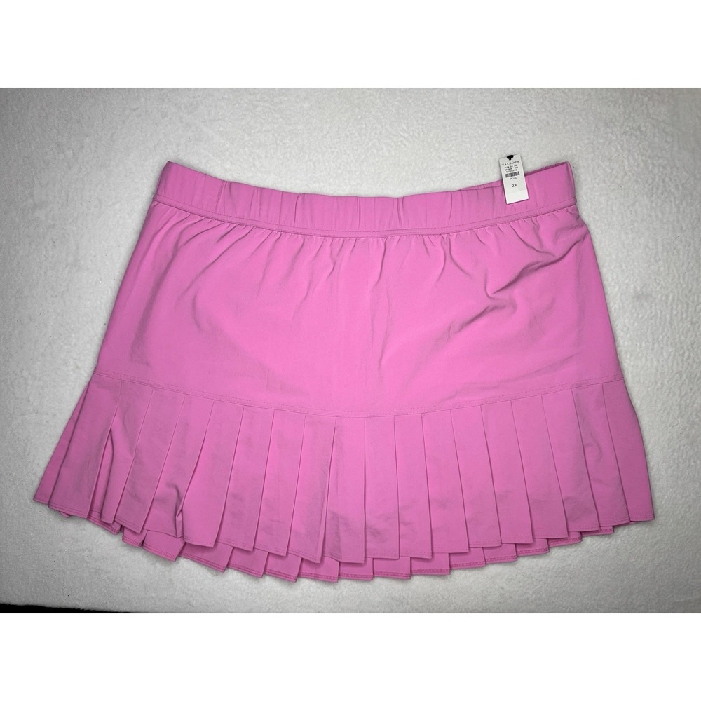 Sz 2X Talbots Pink Pleated Athletic Tennis Skort Skirt NEW NWT